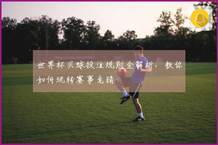 世界杯买球投注规则全解析，教你如何玩转赛事竞猜