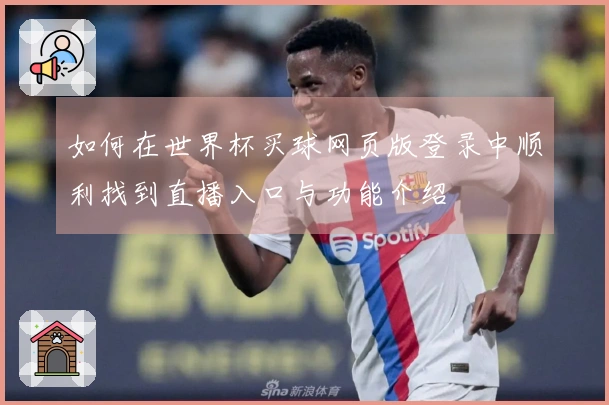 如何在世界杯买球网页版登录中顺利找到直播入口与功能介绍